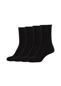 Socken s.Oliver "silky touch", Damen, Gr. 35-38, schwarz, Materialmix, unifarben, Socken Socken, mit elastischem Bund