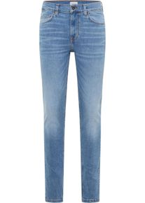 Skinny-fit-Jeans Mustang "Herren Style Frisco Skinny", Herren, Gr. 34, L&auml;nge 34, blau (583 mittelblau), Denim/Jeans, 98% Baumwolle, 2% Elasthan, unifarben, skinny fit, Jeans Skinny-fit-Jeans