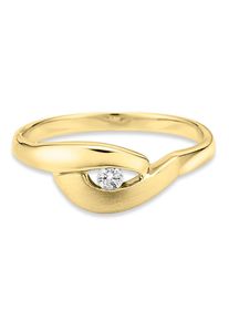 Fingerring Bruno Banani "Schmuck Geschenk Silber 925 Damenring" Gr. 53, gold (gelbgoldfarben, kristallwei&szlig;), Fingerringe, Damen, 53, Silber 925 (Sterlingsilber), 1,9mm, Fingerring, mit Zirkonia (synth.)