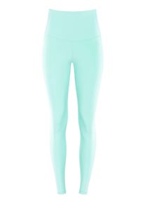 Leggings WINSHAPE "Functional Comfort HWL117C", Damen, Gr. M, Normalgr&ouml;&szlig;en, gr&uuml;n (delicate mint), 85% Polyester, 15% Elasthan, Hosen Leggings, mit V-Shape Applikation und Core-Bund