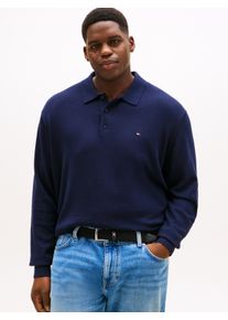 Tommy Hilfiger Big & Tall Polokragenpullover "BT-PIMA ORG CTN CASH", Herren, Gr. XXL, desert sky, Strick, Obermaterial: 92% Baumwolle, 8% Kaschmir, TOMMY HILFIGER BIG & TALL, B&uuml;ndchen, Pullover Polokragenpullover, Gro&szlig;e Gr&ouml;&szlig;en, regular fit, Polokragen