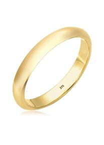 Silberring Elli Premium "Ring Ehering Bandring 375 Gelbgold" Gr. 56, gold, Fingerringe, Damen, 56, Gelbgold 375, Silberring