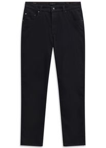 Stoffhose Bugatti "Modern Fit", Herren, Gr. 34, L&auml;nge 30, blau (390, marine), 85% Baumwolle, 12% Polyester, 3% Elasthan, unifarben, normal, Hosen Stoffhose, mit Flexcity Performance Stretch