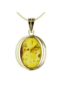 Kette und Anh&auml;nger Set OSTSEE-SCHMUCK "- Luisa - Gold 333/000 - Bernstein" Gr. 45, gold (gold 333, goldfarben, gelb), Schmuck_Sets, Damen, 45, Gelbgold 333, Kette und Anh&auml;nger Set