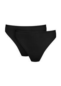 Jazz-Pants Slips Mey "Pure Sense", Damen, Gr. S/M, schwarz, Feinripp, Obermaterial: 50% Viskose, 46% Polyamid, 4% Elasthan, unifarben, normal, Unterhosen Jazz-Pants Slips, mit hohem Taillensitz, flacher Bund, kein Einschneiden