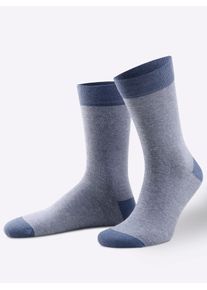 w&auml;schepur Socken W&Auml;SCHEPUR, Damen, Gr. 1/35, blau (jeansblau), 75% Baumwolle, 23% Polyamid, 2% Elasthan, Socken Socken