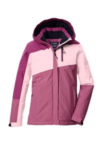 Funktionsjacke Killtec "KOW 218 GRLS JCKT", Kinder, Gr. 176, himbeere, Obermaterial: 100% Polyester;Futter: 100% Polyester;F&uuml;llung: 100% Polyester, Jacken Funktionsjacke, Winddichte, wasserdichte Kinderjacke mit verstellbarer Kapuze