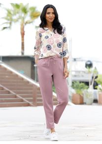 Jerseyhose Classic Basics, Damen, Gr. 46, Normalgr&ouml;&szlig;en, mauve, 95% Polyester, 5% Elasthan, unifarben, Hosen Jerseyhose