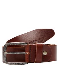 Jack & Jones Lederg&uuml;rtel JACK & JONES "JACPAUL LEATHER BELT NOOS", Herren, Gr. 105, braun (schwarz coffee), Leder, unifarben, G&uuml;rtel Lederg&uuml;rtel