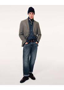 JOOP! Strickm&uuml;tze JOOP JEANS "Francis", Herren, dunkelblau, Strick, Materialmix, unifarben, M&uuml;tzen Strickm&uuml;tze