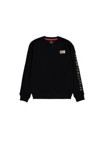 Sweater Alpha Industries "Camo Sleeve Sweatshirt", Herren, Gr. 3XL, schwarz, Obermaterial: 80% Baumwolle, 20% Polyester, regular fit, Sweatshirts Sweater