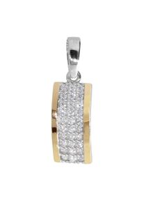 Kettenanh&auml;nger OSTSEE-SCHMUCK "OSTSEE-SCHMUCK Anh&auml;nger Sunny Exklusiv Anh&auml;nger Sunny Exklusiv", wei&szlig; (wei&szlig;, neutral), Schmuckanh&auml;nger, Damen, 26 x 8mm, Silber 925 (Sterlingsilber), 1,9 g, Kettenanh&auml;nger