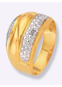 Fingerring Lady Gr. 19, gold (gelbgold 375), Fingerringe, Damen, 19, Gold Metall, Gold, Metall, Fingerring