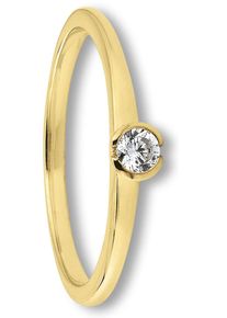 Goldring ONE ELEMENT "Zirkonia Ring aus 333 Gelbgold" Gr. 56, gold, Fingerringe, Damen, 56,mit Zirkonia, Gelbgold 333, Goldring
