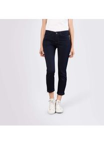 7/8-Jeans MAC "Dream Chic", Damen, Gr. 46, L&auml;nge 29, blau (schwarz rinsewash), Denim/Jeans, Obermaterial: 65% Baumwolle, 31% Polyester, 4% Elasthan, sehr figurbetont 7/8-L&auml;nge, Jeans 7/8-Jeans, verk&uuml;rzte Form mit Rei&szlig;verschluss