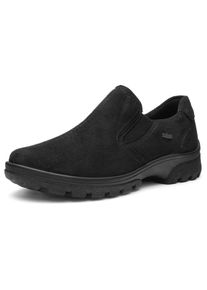 Slipper Ara "SAAS FEE", Damen, Gr. 6,5, schwarz, Lederimitat, unifarben, Schuhe Slipper, Freizeitschuh, Trekkingschuh mit Gore-Tex, G-Weite