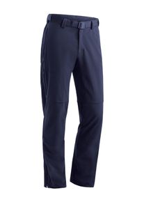Outdoorhose Maier Sports "Halitit M", Herren, Gr. 56, Normalgr&ouml;&szlig;en, blau (dunkelblau), 91% Polyamid, 9% Elasthan, Hosen Outdoorhose, Herren Funktionshose, robuste Wanderhose, 3 Taschen + G&uuml;rtel, Reg. Fit