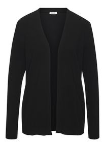 Cardigan Lascana, Damen, Gr. 44/46, schwarz, Feinstrick, Obermaterial: 70% Viskose, 30% Polyamid, unifarben, Basic, figurumspielend h&uuml;ftlang, Strickjacken Cardigan, aus Feinstrick-Qualit&auml;t, leichte Strickjacke, Basic