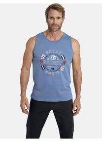 Muskelshirt Jan Vanderstorm "Tanktop TAMPPI", Herren, Gr. XL, blau, Obermaterial: 100% Baumwolle CO., Tops Muskelshirt