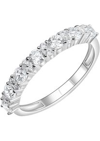 Silberring Firetti "Schmuck Geschenk Silber 925 Fingerring Ring Memoire" Gr. 52, silber (silberfarben, kristallwei&szlig;), Fingerringe, Damen, 52, Silber 925 (Sterlingsilber), 2mm, Silberring, mit Zirkonia (synth.)