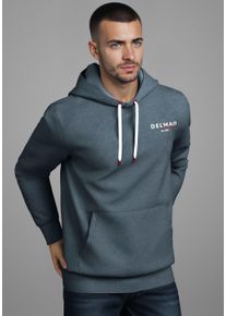 Kapuzensweatshirt DELMAO, Herren, Gr. L, graublau, Sweatware, Obermaterial: 60% Baumwolle, 40% Polyester, Sweatshirts Kapuzensweatshirt