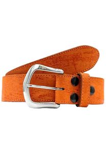 Lederg&uuml;rtel RETTUNGSRING G&Uuml;RTEL, Damen, Gr. 110, orange, Leder, unifarben, G&uuml;rtel Lederg&uuml;rtel, Vintage-Look, Vollrindleder