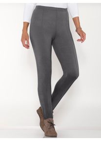 B&uuml;gelfaltenhose Classic Basics, Damen, Gr. 46, Normalgr&ouml;&szlig;en, grau, 100% Polyester, unifarben, lang, Hosen B&uuml;gelfaltenhose
