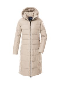 G.I.G.A. by Killtec Steppmantel "GW 88 WMN QLTD CT", Damen, Gr. 42, beige (hellbeige), Obermaterial: 100% Polyester;Futter: 100% Polyester;F&uuml;llung: 100% Polyester, G.I.G.A. DX BY KILLTEC, M&auml;ntel Steppmantel, Wasserabweisender, winddichter Mantel mit Daunenoptik und Kapuze