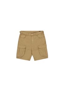 Shorts Alpha Industries "Canvas Cargo Short", Herren, Gr. 33, Normalgr&ouml;&szlig;en, gr&uuml;n (khaki), Obermaterial: 100% Baumwolle, Hosen Shorts