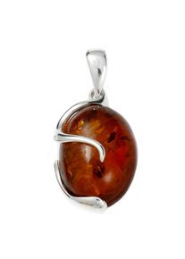 Kettenanh&auml;nger OSTSEE-SCHMUCK "OSTSEE-SCHMUCK Anh&auml;nger Gesine Anh&auml;nger Gesine", wei&szlig; (wei&szlig;, neutral), Schmuckanh&auml;nger, Damen, 40x20mm, Silber 925 (Sterlingsilber), 6,5 g, Kettenanh&auml;nger