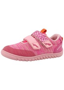 Barfu&szlig;schuh Lurchi "Benny Barefoot", Jungen, Gr. 33, rosa (rosa, pink), Lederimitat, Textil, kontrastfarbene Details, meliert, Schuhe Barfu&szlig;schuh, Halbschuh, Klettschuh, Gr&ouml;&szlig;enschablone zum Download