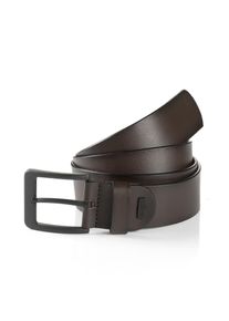 Lederg&uuml;rtel MONTI "ATLANTA", Herren, Gr. 11,5, braun, Materialmix, unifarben, G&uuml;rtel Lederg&uuml;rtel, mit dunkler Schlie&szlig;e