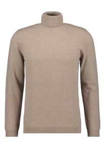 Rundhalspullover Ragman, Herren, Gr. 54, braun (camel), Strick, 100% Cashmere, ohne Ausschnitt, Pullover Rundhalspullover