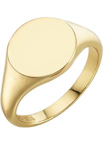 Siegelring Firetti "Schmuck Geschenk Silber 925 Fingerring Ring" Gr. 59, gold (gelbgoldfarben), Fingerringe, Damen, 59, Silber 925 (Sterlingsilber), 6,8mm, Siegelring, Exklusiv bei uns