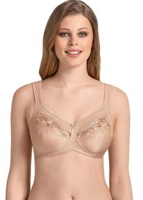 Entlastungs-BH ANITA SINCE 1886 "Safina", Damen, Gr. 80, Cup E, beige (sand), Stoff, Obermaterial: 50% Polyamid, 25% Polyester, 10% Elasthan, 10% Viskose, 5% Baumwolle, klassisch, BHs Entlastungs-BH, Cup C-F, mit Spitze, dreigeteilter Cup, Entlastungtr&auml;ger, ohne B&uuml;gel, Topseller