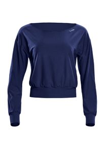 Longsleeve WINSHAPE "LS003LS", Damen, Gr. L, blau (dunkelblau), 85% Polyester, 15% Elasthan, U-Boot-Ausschnitt, Shirts Longsleeve, Functional Light and Soft
