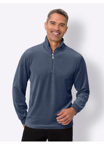 Sweatshirt CLASSIC, Herren, Gr. 56/58, blau (rauchblau), 75% Baumwolle, 25% Polyester, unifarben, Sweatshirts Sweatshirt