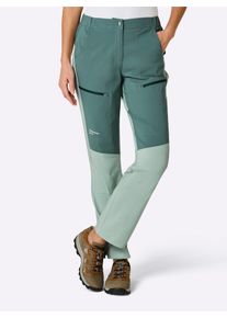 Trekkinghose Catamaran, Damen, Gr. 46, Normalgr&ouml;&szlig;en, gr&uuml;n (jade), 72% Viskose, 25% Polyamid, 3% Elasthan, gemustert, mehrfarbig, unifarben, Hosen Trekkinghose