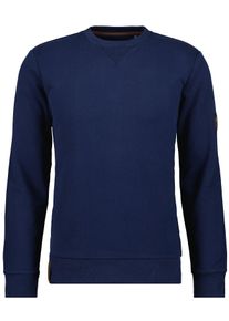 Sweatjacke Ragman, Herren, Gr. M (48/50), blau (dunkelblau, 711), 65% Baumwolle 35% Polyester, regular fit, Sweatjacken Sweatjacke