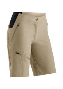 Outdoorhose Maier Sports "Inara Short Vario", Herren, Gr. 42, Normalgr&ouml;&szlig;en, beige (dunkelbeige), 90% Polyamid, 10% Elasthan, Hosen Outdoorhose, Damen Shorts, kurze Wanderhose, Outdoor-Hose, 4 Taschen, Regular Fit
