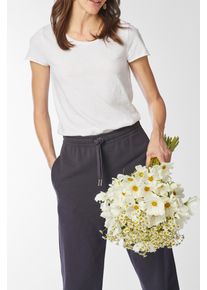 T-Shirt RICHROYAL, Damen, Gr. XS, wei&szlig;, Jersey, Obermaterial: 100% Baumwolle, Basic, Rundhals, Shirts T-Shirt, Basic, mit feiner Struktur