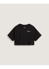 T-Shirt Vans "Classic Script", Damen, Gr. XS (34), schwarz, Single Jersey, Obermaterial: 100% Baumwolle, Shirts T-Shirt