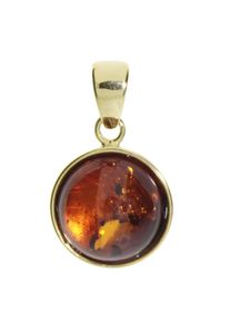 Kettenanh&auml;nger OSTSEE-SCHMUCK "OSTSEE-SCHMUCK Anh&auml;nger Classic 12 mm Anh&auml;nger Classic 12 mm", gelb (wei&szlig;, neutral), Schmuckanh&auml;nger, Damen, 22 x 12mm, Silber 925 (Sterlingsilber), 1,8 g, Kettenanh&auml;nger