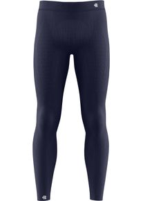 Funktionstights Bauerfeind "COMPRESSION TIGHTS LONG", Herren, Gr. S, N-Gr, blau (navy), Obermaterial: 90% Polyamid, 10% Elasthan, Hosen Funktionstights