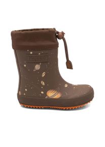 Gummistiefel bisgaard "thermo", Jungen, Gr. 34, braun (braun lost in space), Gummi, Basic, Schuhe Gummistiefel, Boots mit Lammwolle, Gr&ouml;&szlig;enschablone zum Download