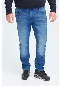 Slim-fit-Jeans Blend "Jet fit Multiflex - NOOS", Herren, Gr. 48, L&auml;nge 32, blau (denim middle blau), Denim/Jeans, Obermaterial: 91% Baumwolle, 7% Polyester, 2% Elasthan, Abriebeffekte, slim fit, Jeans Slim-fit-Jeans