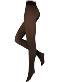 Thermostrumpfhose SARLINI "LADIES FLEECE LINED TIGHTS im transparenten Look", Damen, Gr. XXL, braun (braun, beige), Obermaterial: 66% Polyethylen, 20% Elasthan, 14% Polyamid, unifarben, elastisch, Strumpfhosen Thermostrumpfhose, mit angenehmer Fleece-F&uuml;tterung in Feinstrumpfhosenoptik