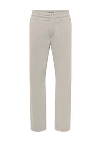 Only & Sons Chinohose ONLY & SONS "ONSROMA SLIM POCKET CHINO PANT OTL", Herren, Gr. 31, L&auml;nge 34, moonstruck, Web, Obermaterial: 95% Polyester, 5% Elasthan, unifarben, slim fit kn&ouml;chellang, Hosen Chinohose