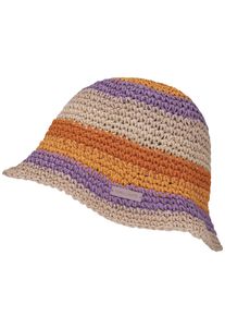 Strohhut Chillouts, Damen, Gr. S/M, orange, Stroh, mehrfarbig, H&uuml;te Strohhut, aus Papierstroh mit knautschbarer Struktur & verstellbarer Passform