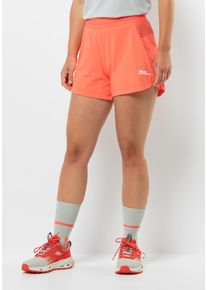 Shorts Jack Wolfskin "PRELIGHT 2IN1 SHORTS W", Damen, Gr. S (36), Normalgr&ouml;&szlig;en, orange (digital, orange), 1. OBERSTOFF: 84% POLYAMID, 16% ELASTHAN. 2. OBERSTOFF: 85% POLYAMID, 15% ELASTHAN. 2. OBERSTOFF: 87% POLYESTER, 13% ELASTHAN, Hosen Shorts